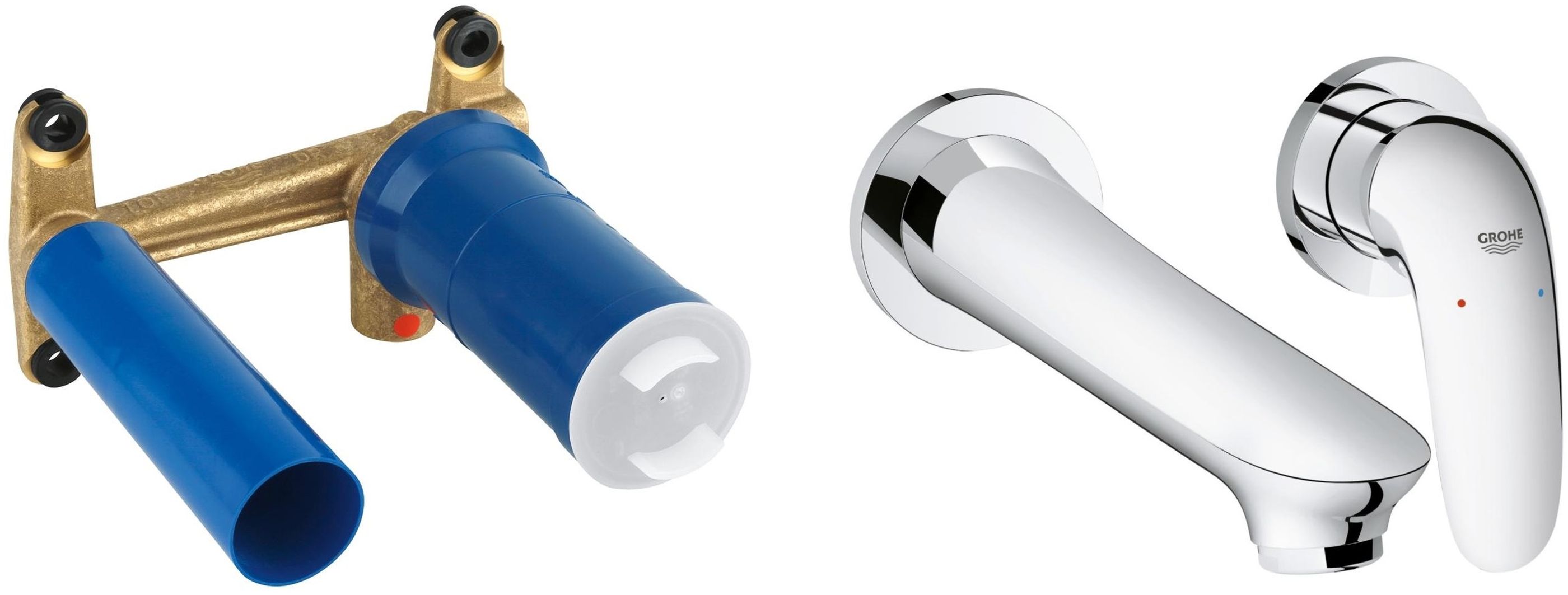 Zestaw Grohe Eurostyle New bateria umywalkowa podtynkowa 2-otworowa kompletna chrom (29097003, 23571000)