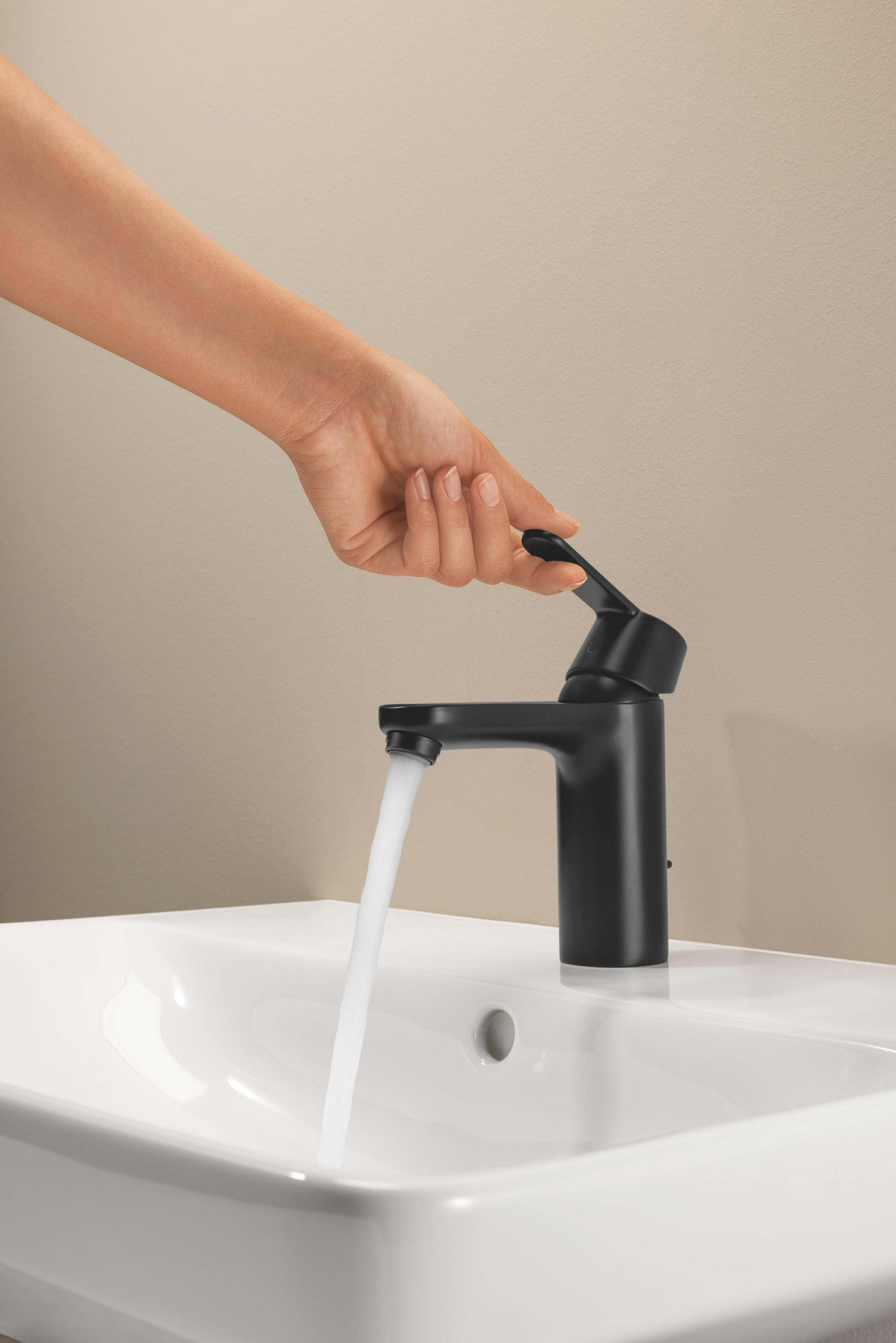 Grohe Get bateria umywalkowa stojąca czarny mat 234542430