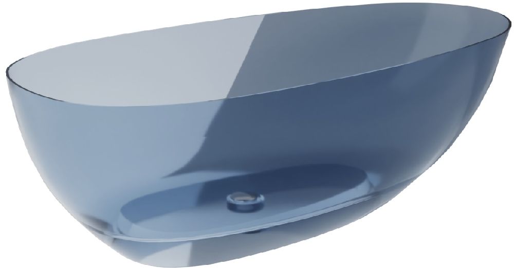 Besco Xara wanna wolnostojąca 160x75 cm owalna niebieska #WAX-160-BWW