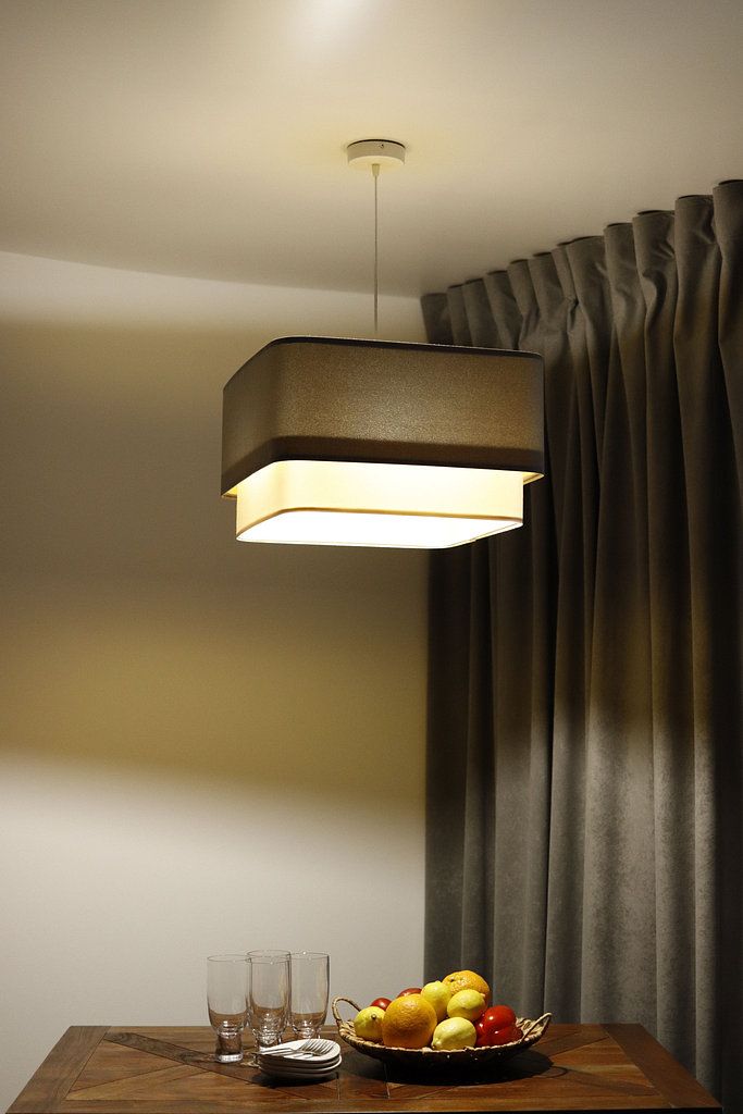 BPS Koncept Kwadro Duo Sue lampa wisząca 1x60 W biała-złota-szary/popielaty KWD-014