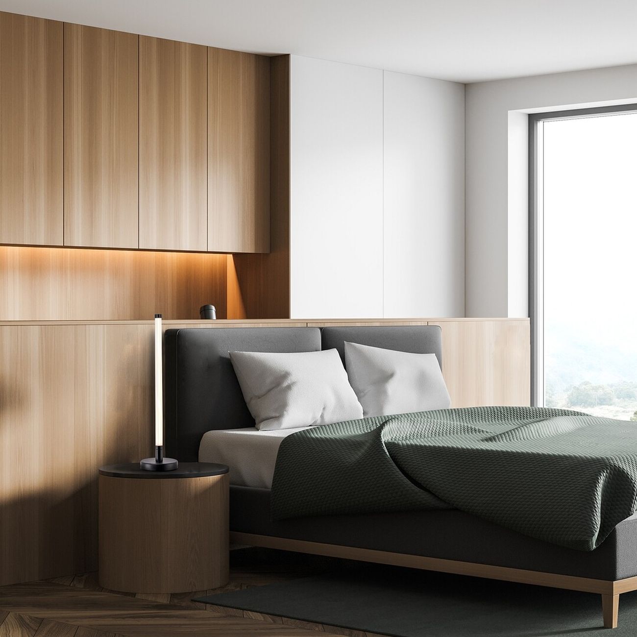 Rabalux Nivaro lampa stołowa 1x8 W biała-czarna 74165