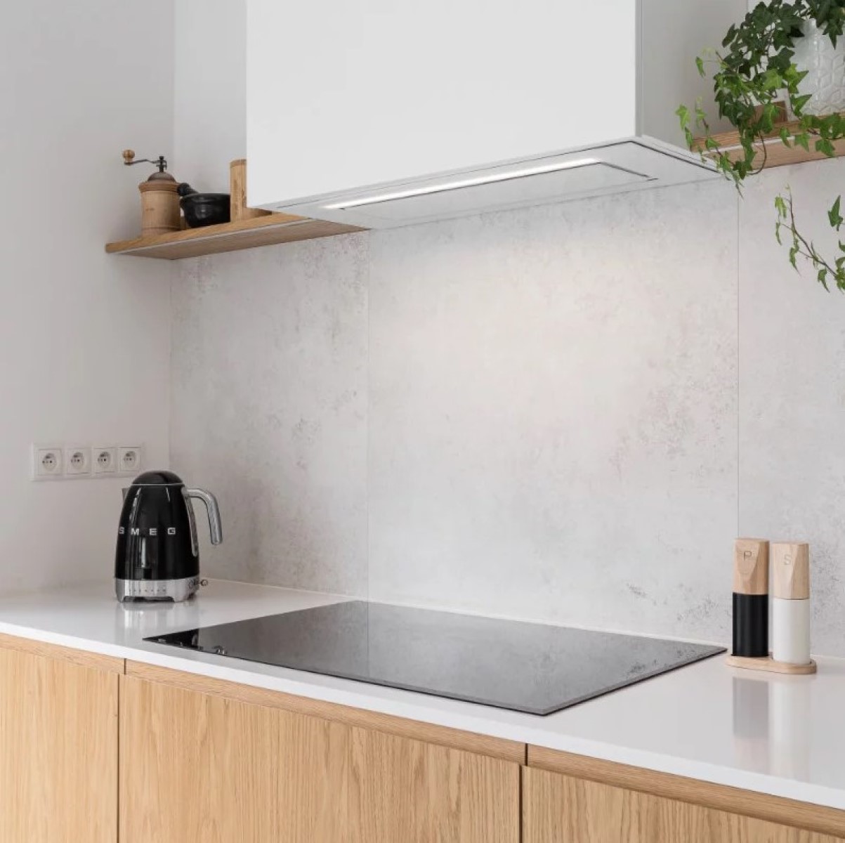 Ciarko Design Aura okap kuchenny 55 cm podszafkowy biały CDZ5501B