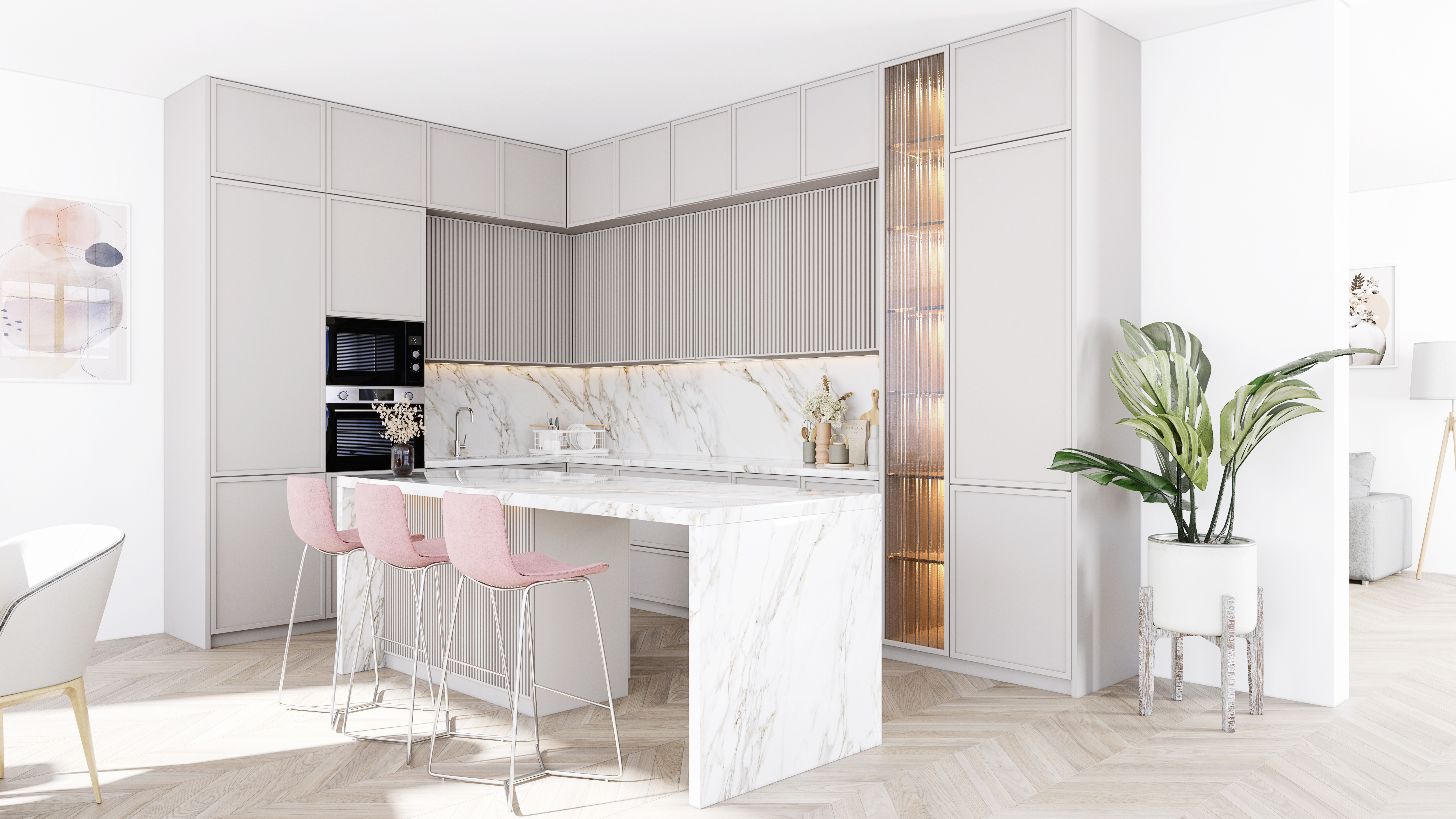 Globalo Silent Quality Pinelio okap kuchenny 59,6 cm podszafkowy biały PINELIO_60_1_WHITE - Wysyłka w 24h