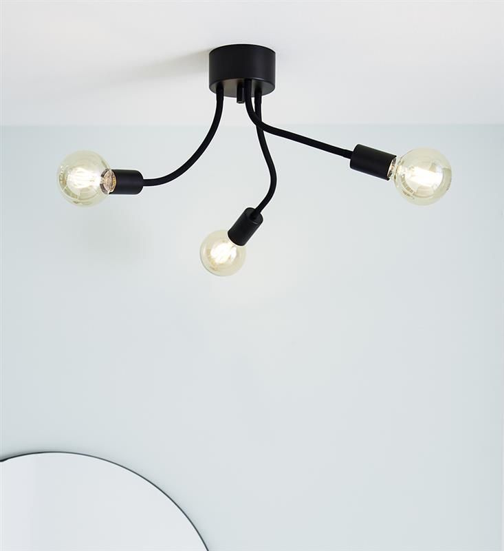 Markslöjd Medusa lampa podsufitowa 3x20 W czarna 107930