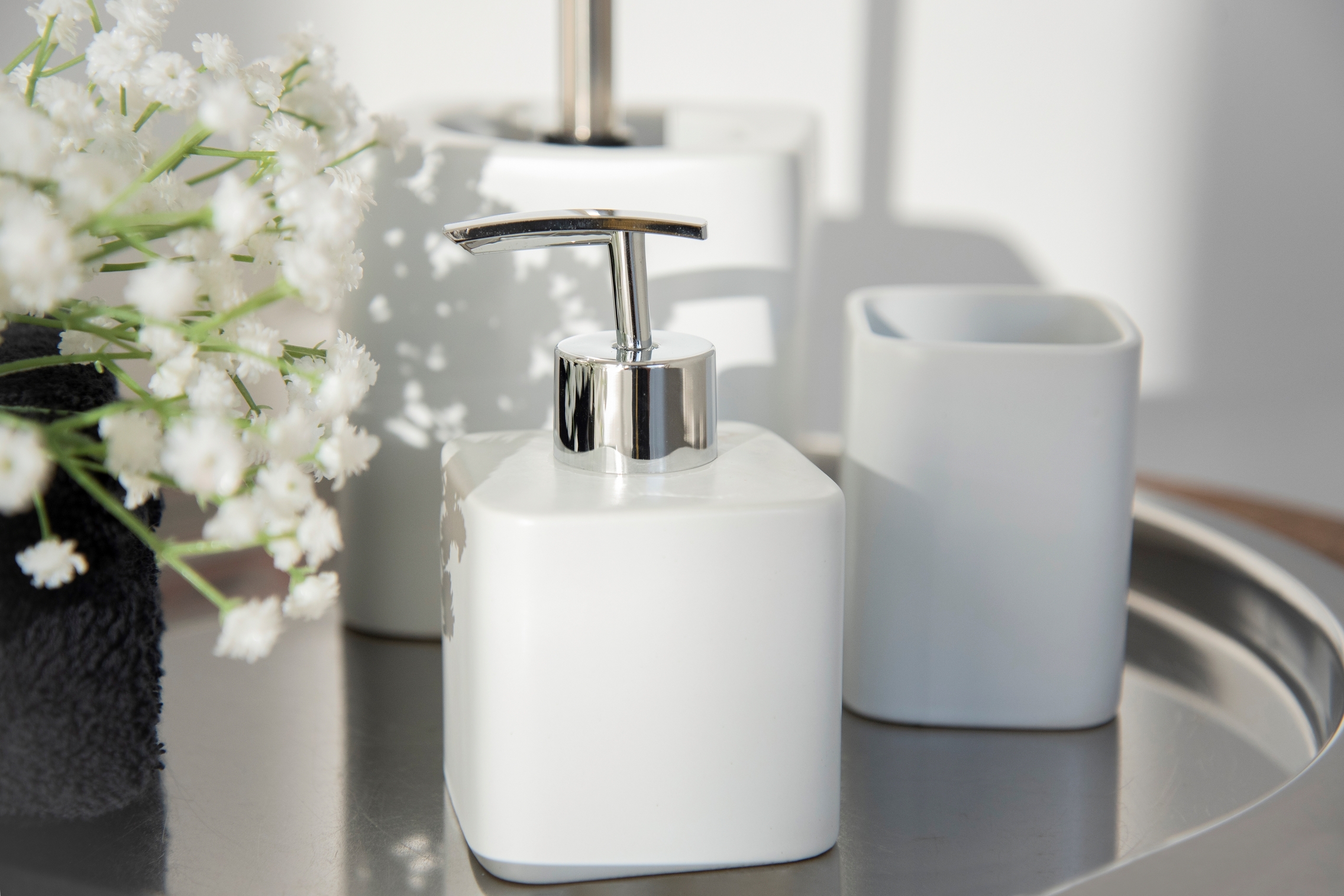 Wenko Hexa dozownik do mydła 290 ml biały 23234100