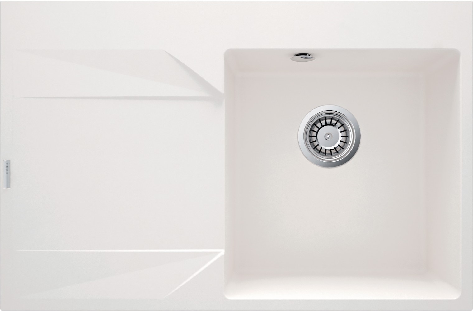 Deante Evora zlewozmywak granitowy 76x50 cm biały ZQJ_A11L - Wysyłka w 24h