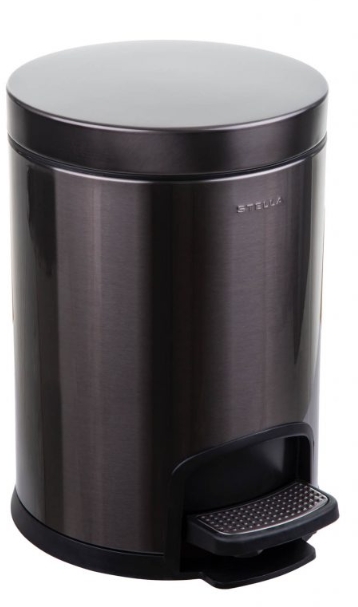 Stella kosz na śmieci 5 l pedałowy grafit metalik 20.20105-B - Wysyłka w 24h