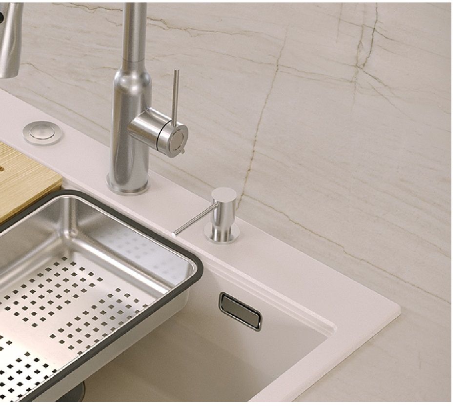 Quadron Lori dozownik do płynów stal MFT001-BS