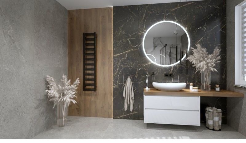 LaVita Hermes grzejnik łazienkowy 139x30 cm czarny mat