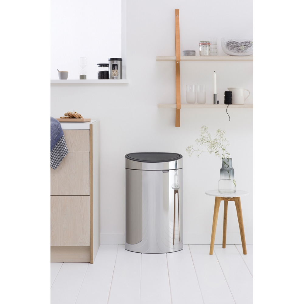 Brabantia Touch Bin New kosz na śmieci 40 l stal polerowana 112881