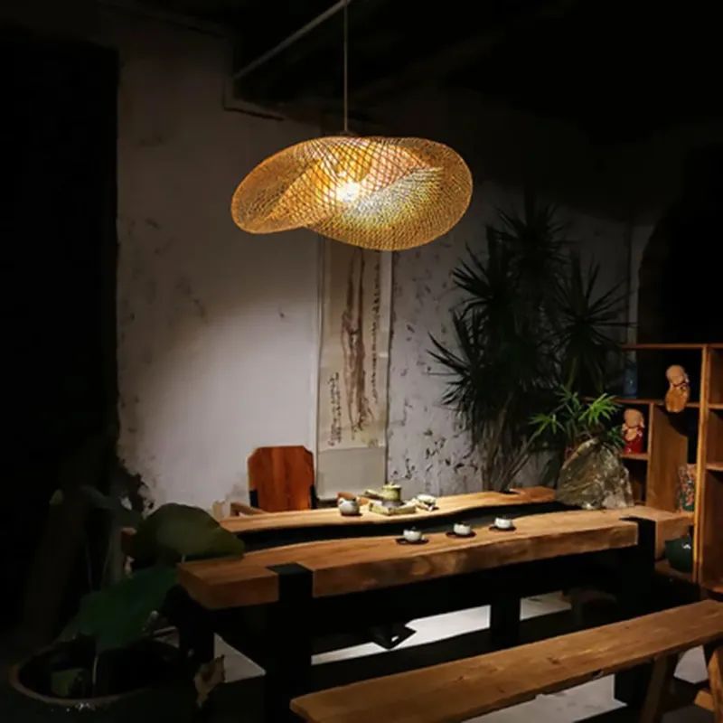 TooLight Boho lampa wisząca 1x60 W drewno OSW-05240 - Wysyłka w 24h