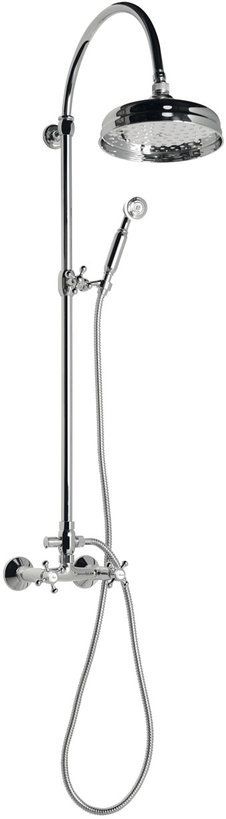Sapho Antea zestaw prysznicowy ścienny z deszczownicą chrom SET031