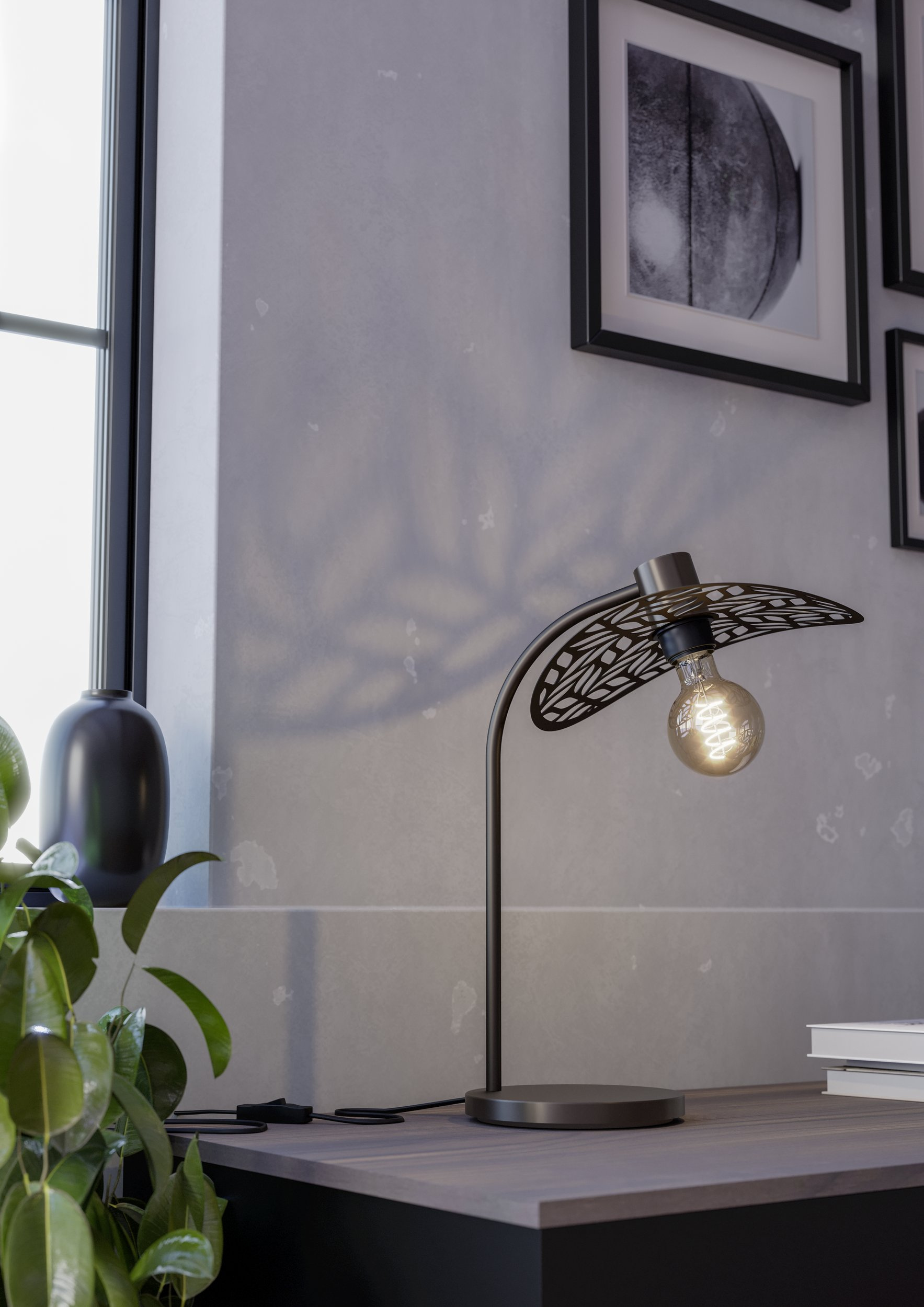 Eglo Swaby lampa stołowa 1x60 W brązowa 44126