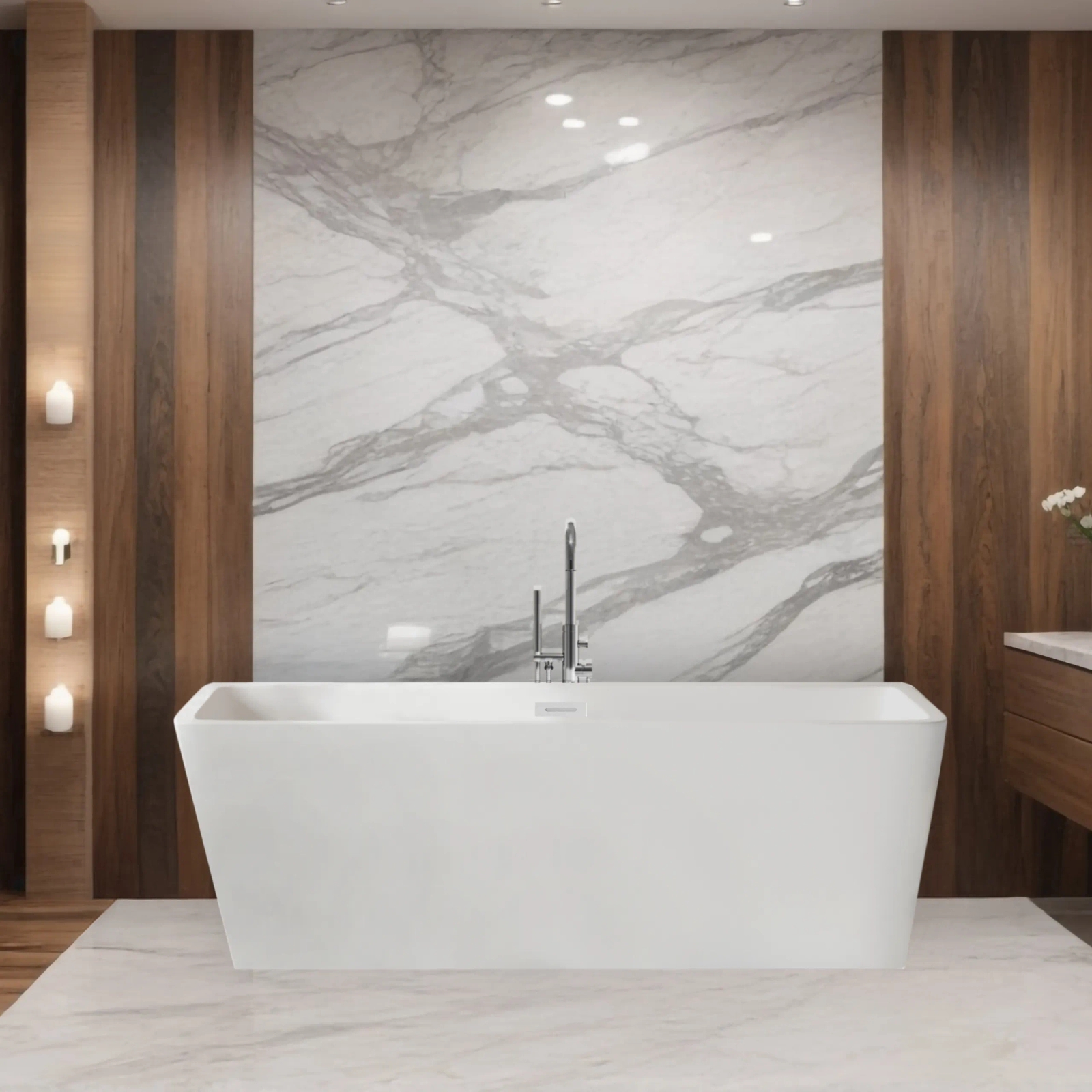 Balneo Roma wanna wolnostojąca 170x80 cm prostokątna biała J0101010101-1