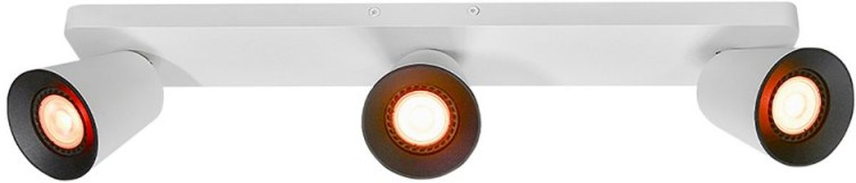 GTV Elli lampa podsufitowa 3x20 W biała OS-ELLI-3GU10-00-DEC
