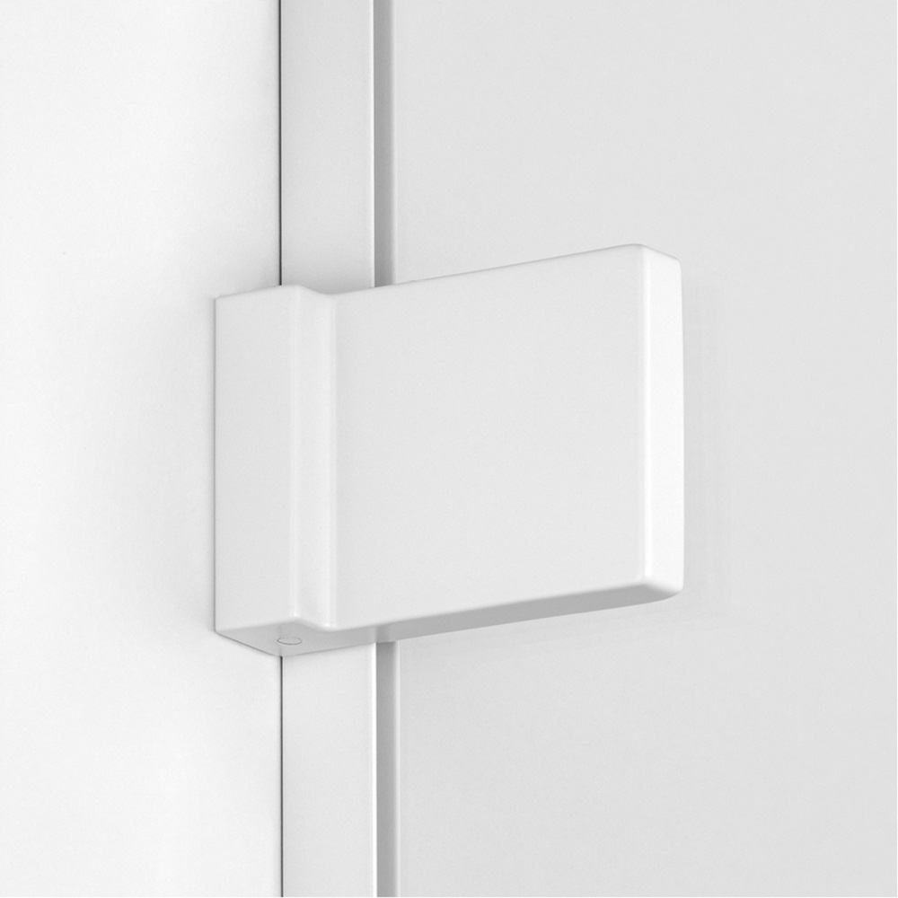 New Trendy Avexa White kabina prysznicowa 100x100 cm kwadratowa prawa biały mat/szkło przezroczyste EXK-2891