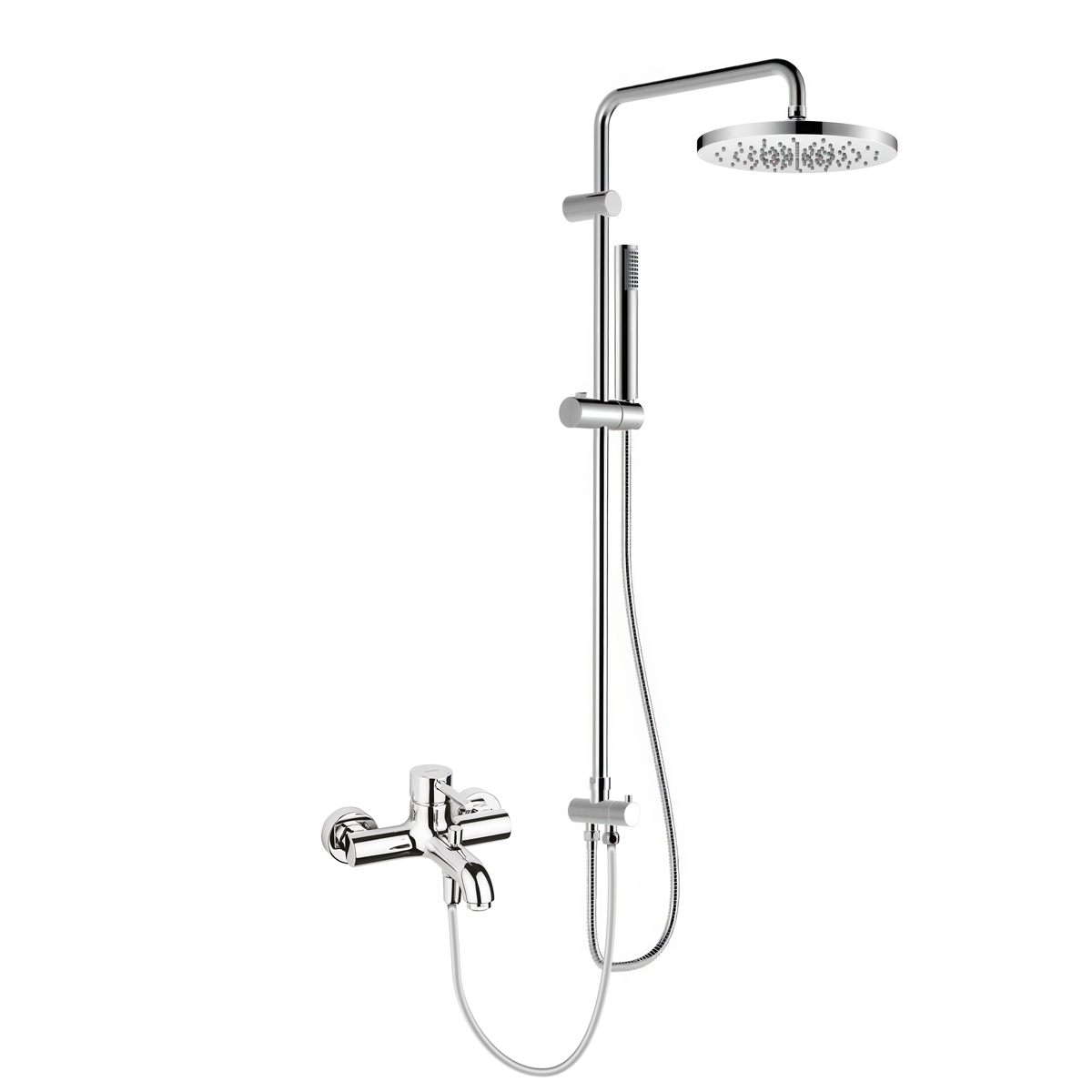 Oltens Molle zestaw prysznicowy z baterią wannowo-prysznicową ścienną chrom 36046100 - Wysyłka w 24h