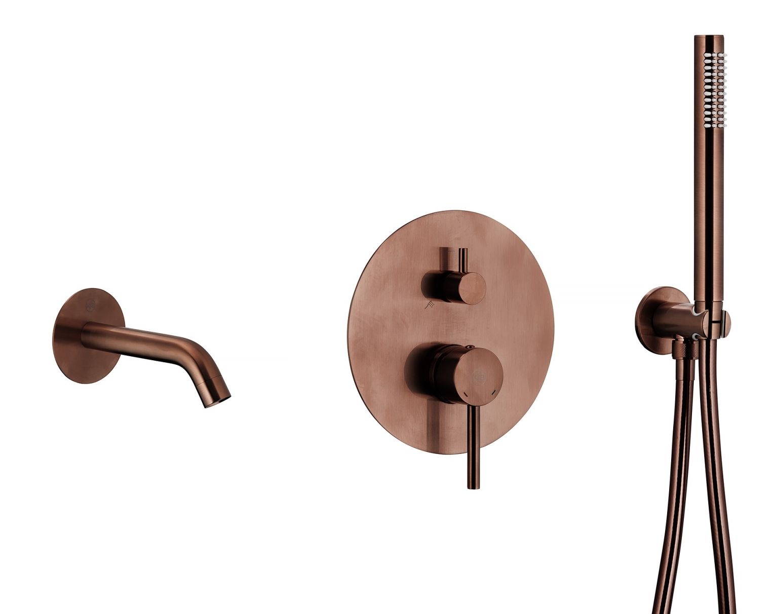 KFA Armatura Moza Rose Gold zestaw wannowo-prysznicowy podtynkowy miedź szczotkowana 5039-401-34