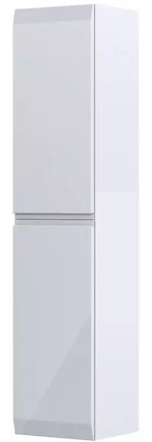 Oristo Brylant szafka boczna 160 cm wysoka wisząca biały połysk OR36-SB2D-35-1-V3