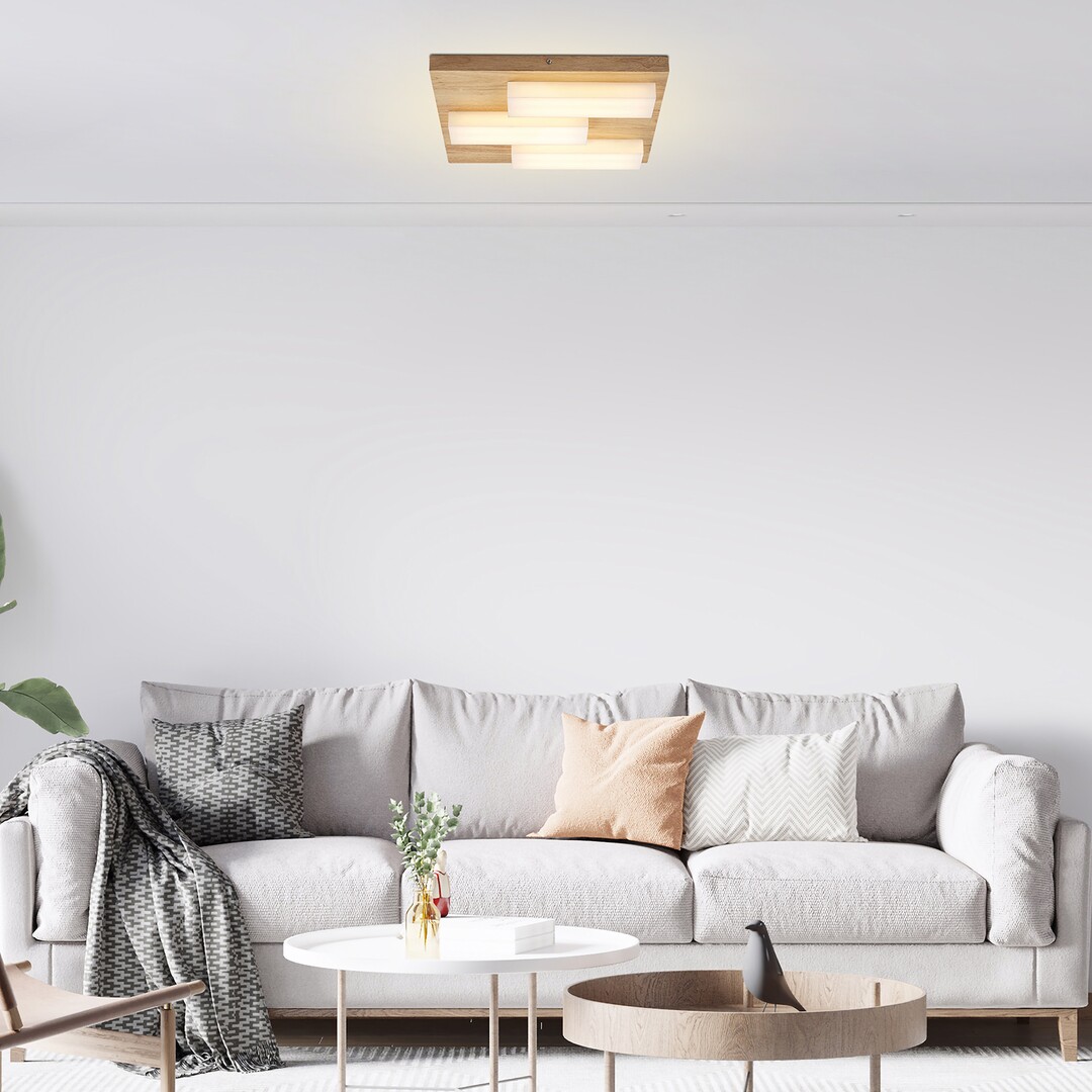 Rabalux Konte lampa podsufitowa 1x30 W drewno 71142