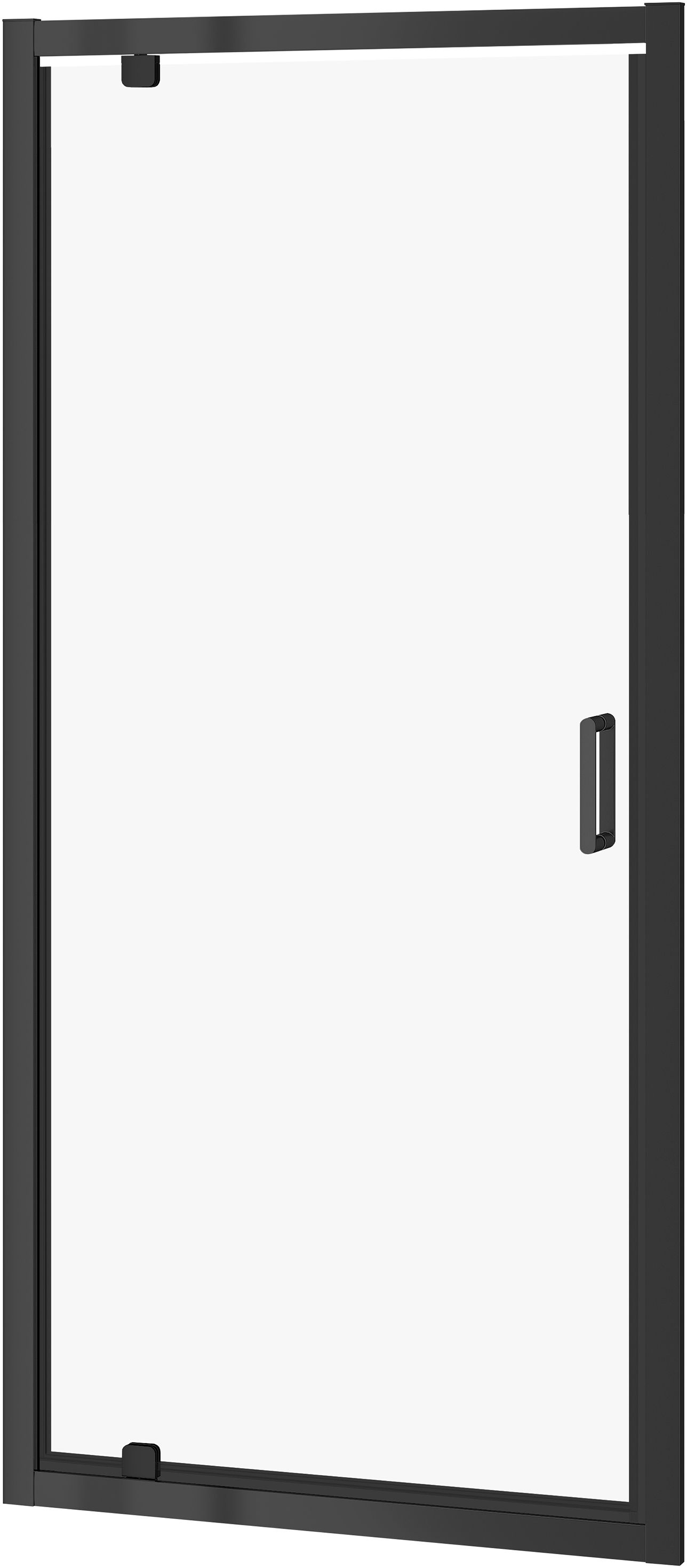 Cersanit Arteco drzwi prysznicowe 90 cm uchylne czarny mat/szkło przezroczyste S913-012