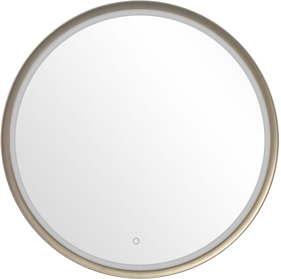 Zuma Line lustro 80x80 cm okrągłe z oświetleniem złoty 3177A