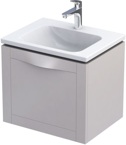 Oristo Skagen szafka 60 cm podumywalkowa wisząca piaskowy mat OR49-SD1S-60-10