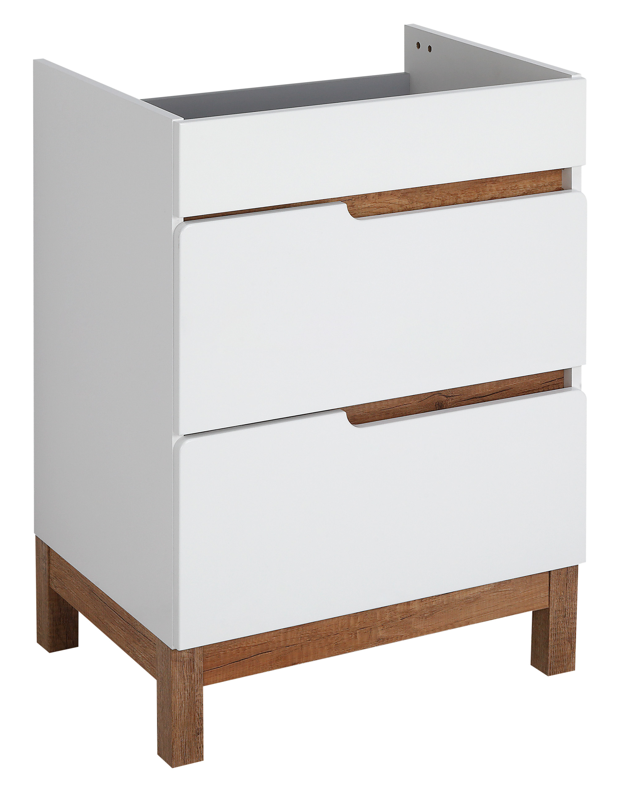 Astor Spek szafka 60 cm podumywalkowa stojąca biały połysk AM-SKU-600-70