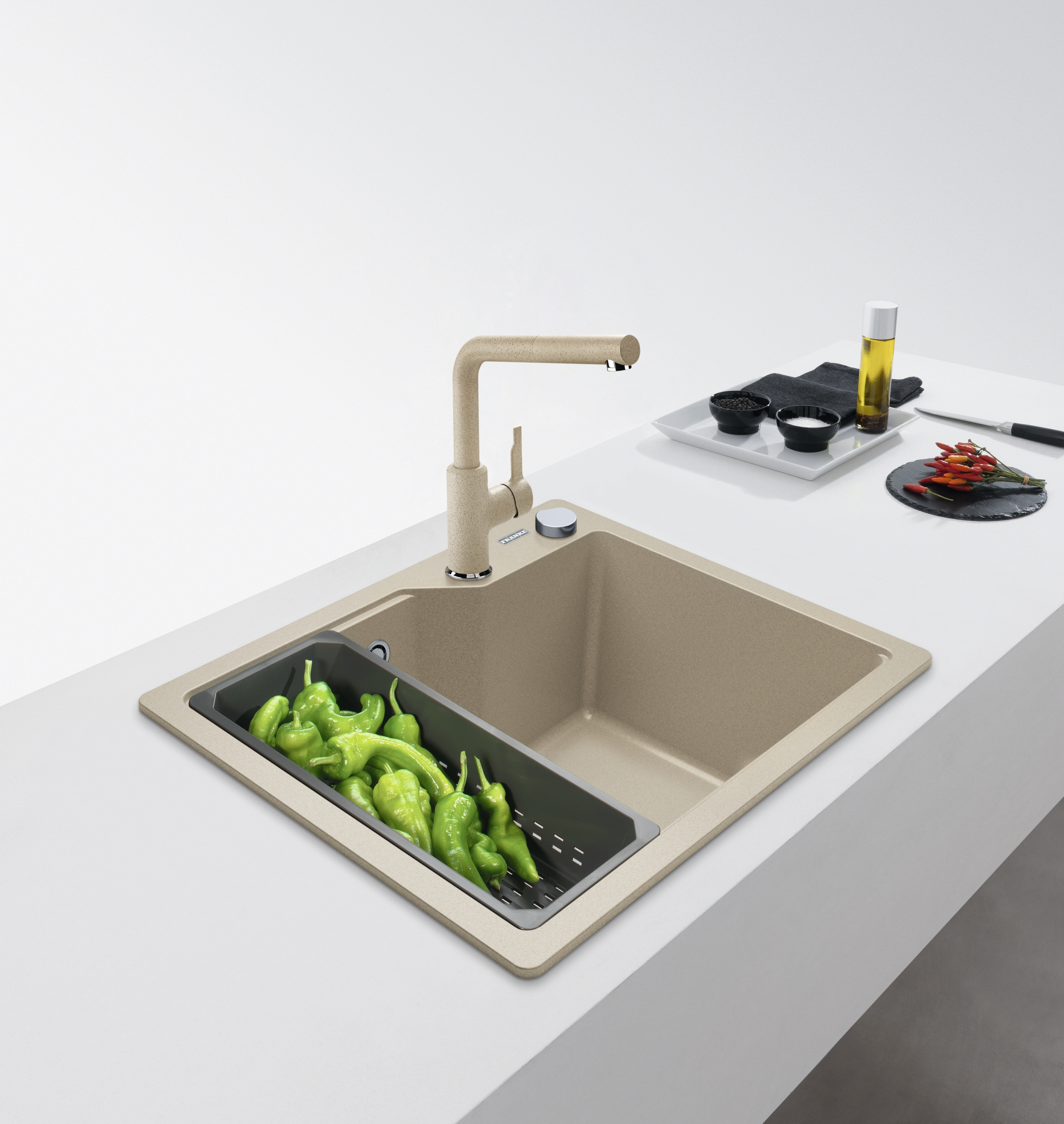 Franke Urban UBG 610-50 GSC zlewozmywak 56x50 cm Fragranite beżowy 114.0687.255