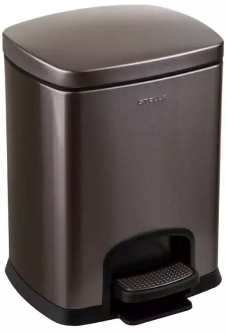 Stella kosz na śmieci 5 l stalowy grafit metalik 20.20305-B