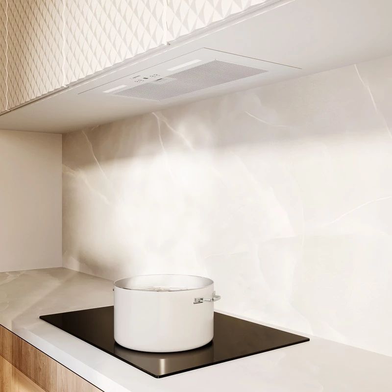 Globalo Silent Quality Flueris 60.1 okap kuchenny White Sensor Smell podszafkowy biały FLUERIS_60_1_WHITE