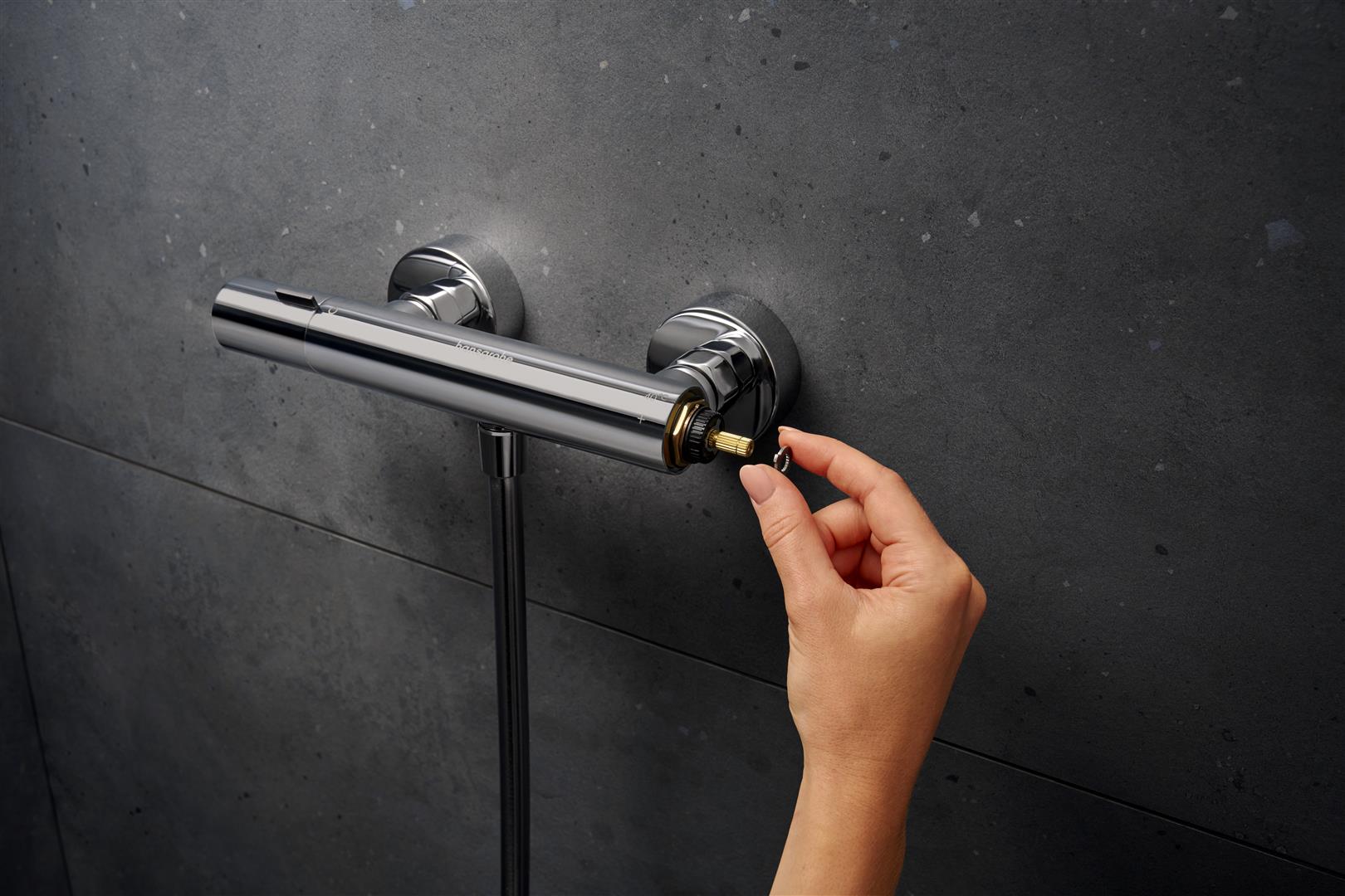 Hansgrohe Ecostat Fine bateria prysznicowa ścienna termostatyczna chrom 13323000