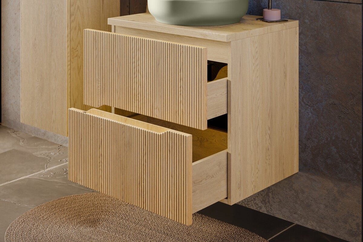 Comad Nordic Cremona szafka 60x45,8x57 cm podumywalkowa wisząca dąb NORDIC CREMONA 82-60-46-2S - Wysyłka w 24h