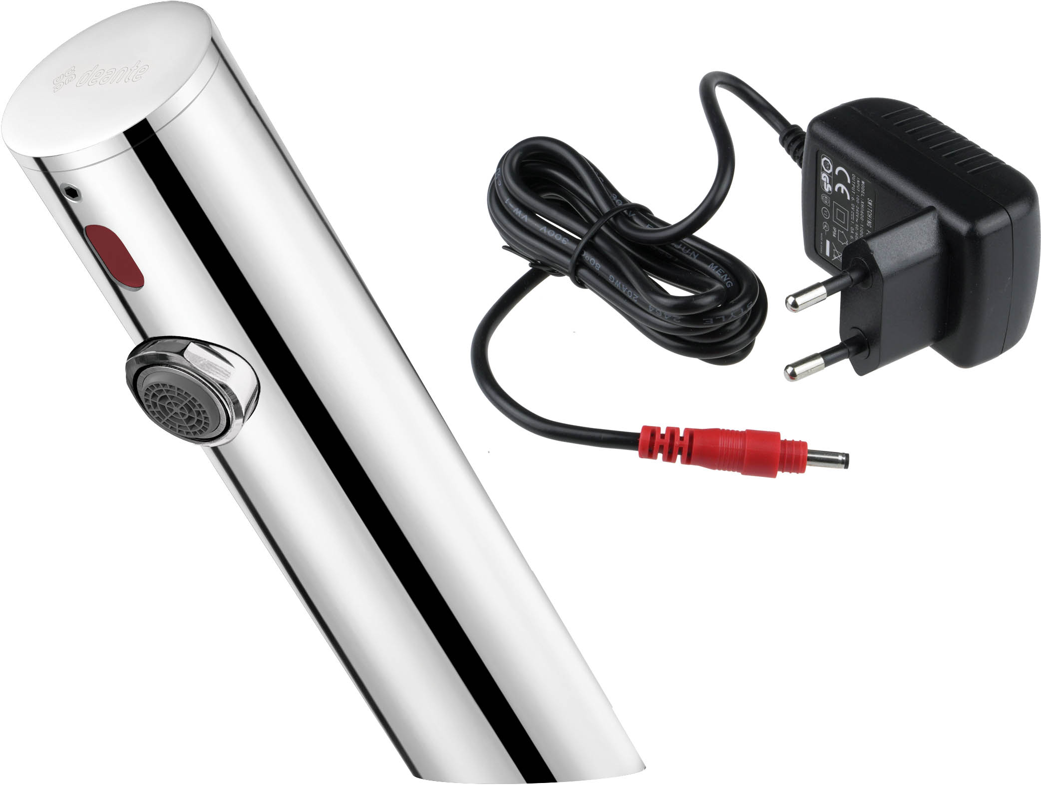 Deante Sense bateria umywalkowa stojąca elektroniczna stal BQRP28V