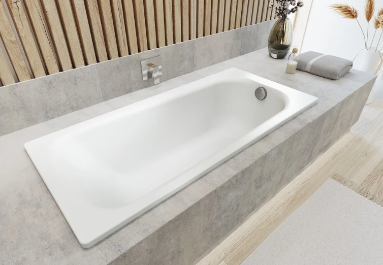 Kaldewei Saniform Plus wanna prostokątna 140x70 cm model 360-1 z pełnym wykończeniem antypoślizgowym biała 111534010001