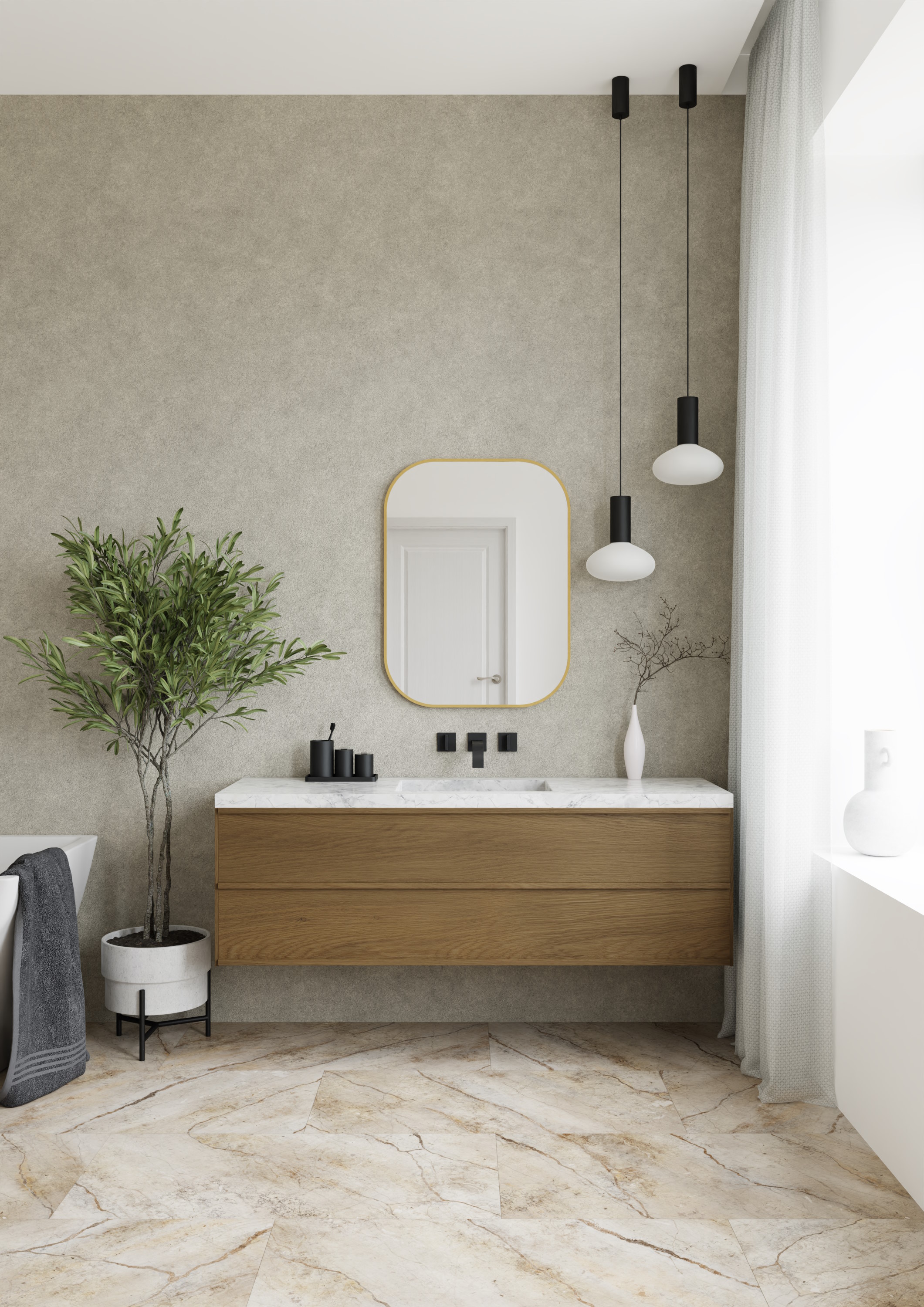 Dubiel Vitrum Luis Gold lustro 40x60 cm owalne złoty