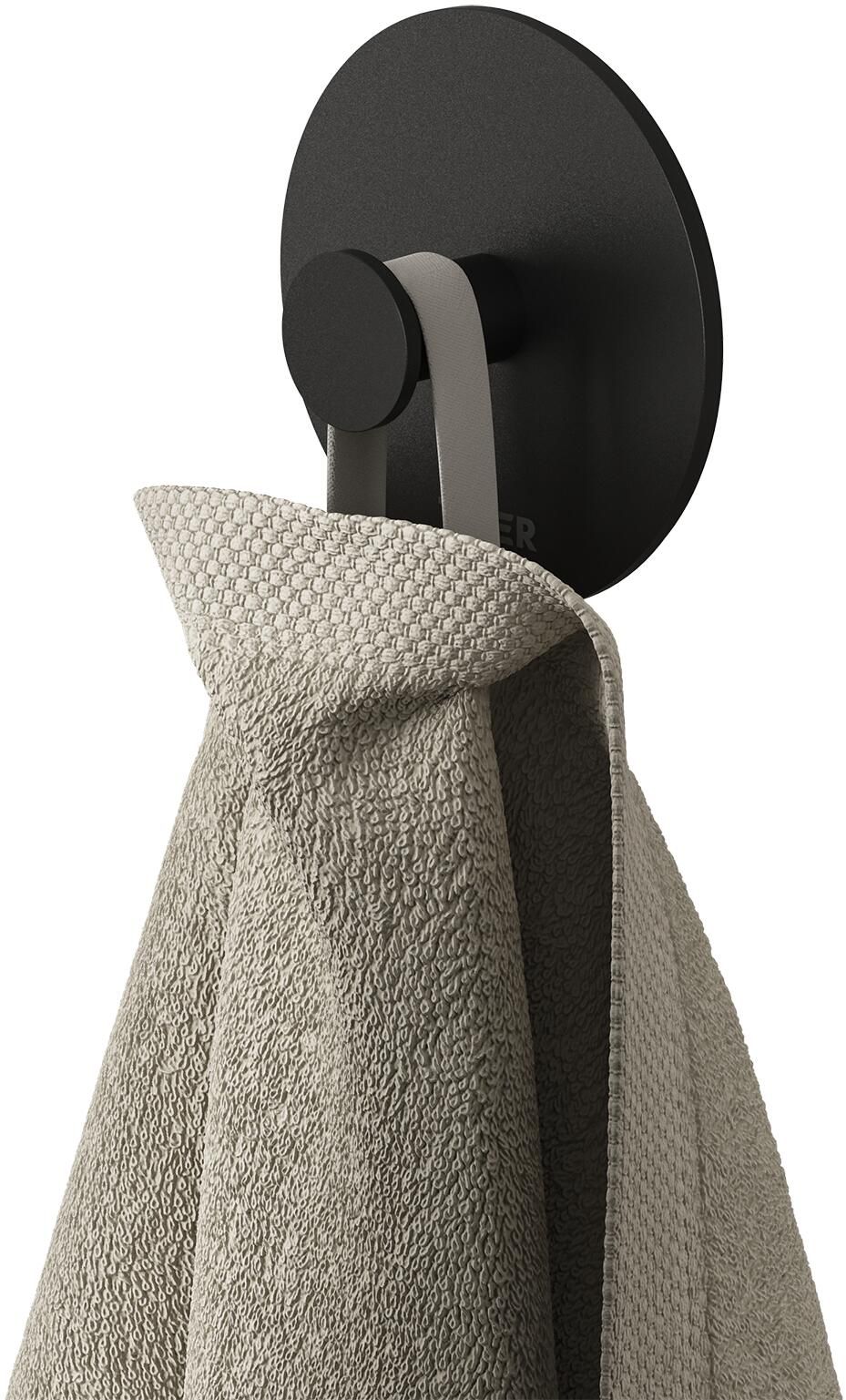 Tiger Base wieszak na ręcznik haczyk czarny mat 800729 - Wysyłka w 24h