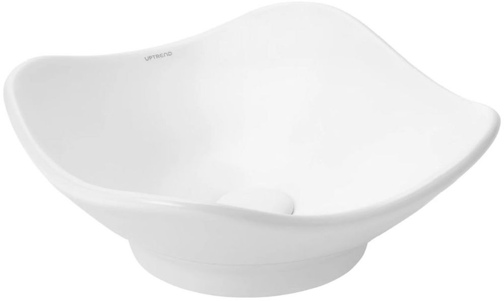 Uptrend Violet umywalka 39,5x15 cm owalna nablatowa biała TR4153
