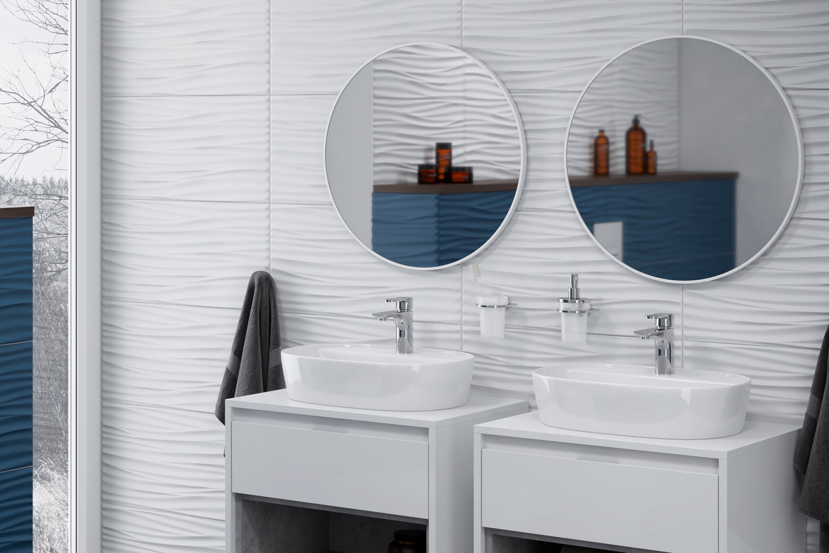 Excellent Virro lustro okrągłe 60 cm biały mat DOEX.VI060.WH