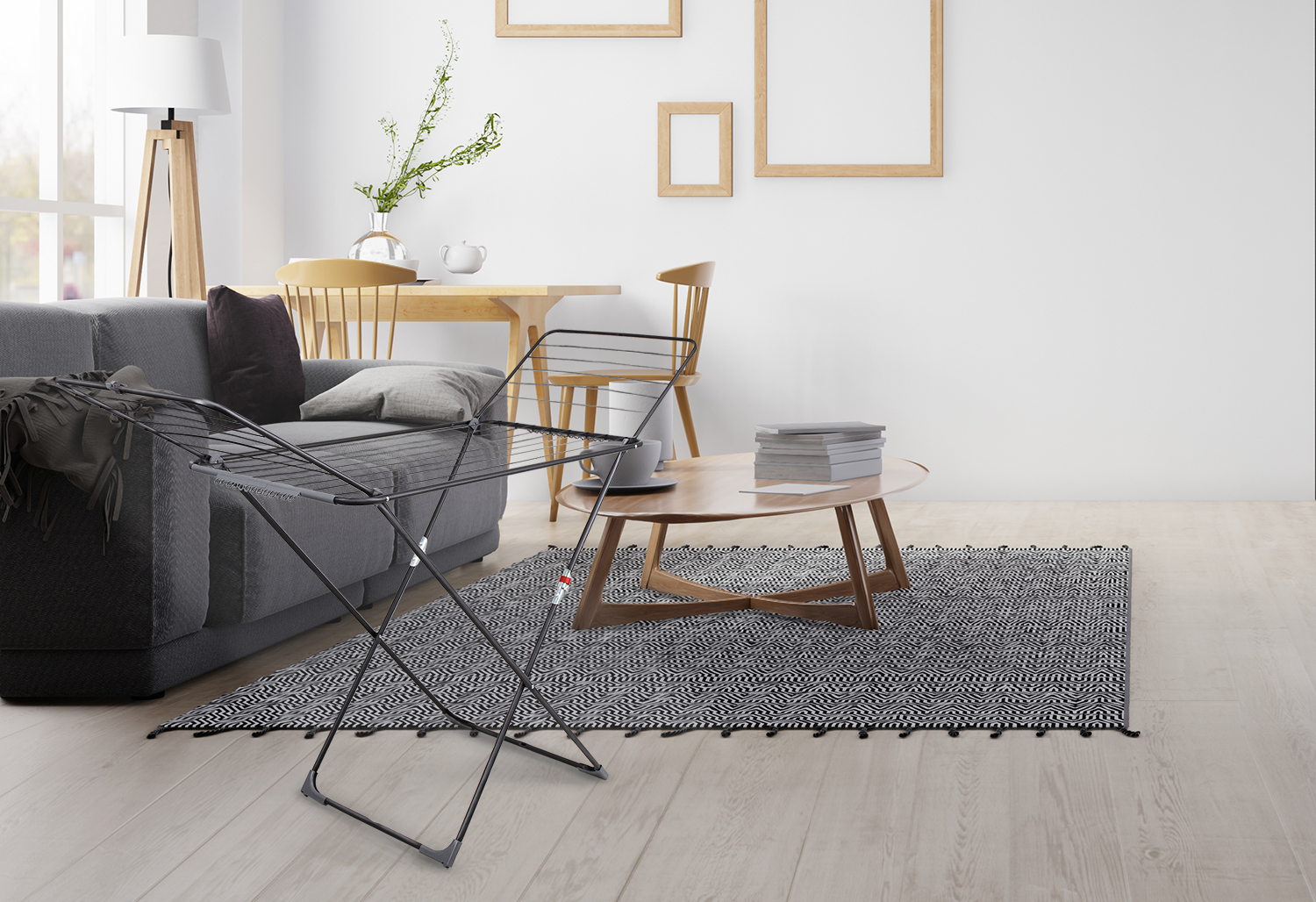 Sepio suszarka na pranie Model 107 stojąca czarna 10SUSLA107BLA - Wysyłka w 24h