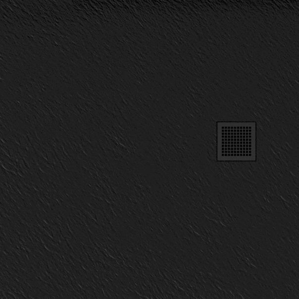 New Trendy Mori brodzik 90x90 cm kwadratowy czarny B-0402 - Wysyłka w 24h