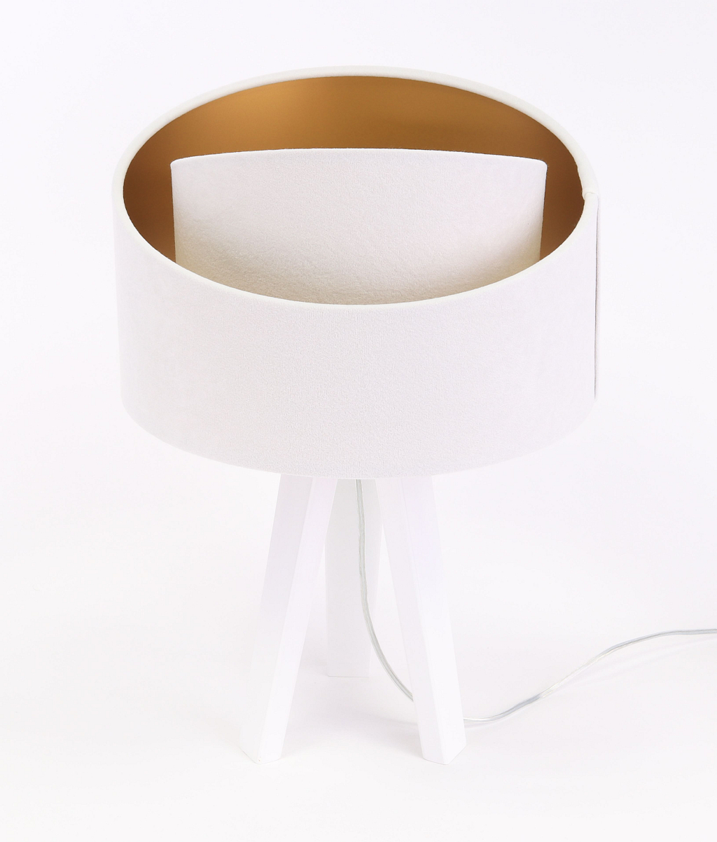 BPS Koncept Galaxy lampa stołowa 1x60 W biała-złota 060S-062W