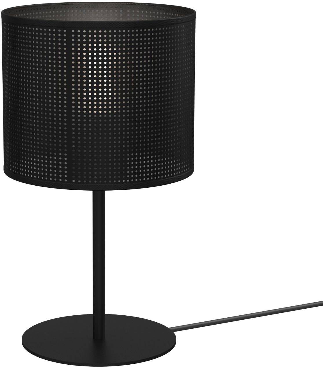 Luminex Loft Shade lampa stołowa 1x60W czarna 5242