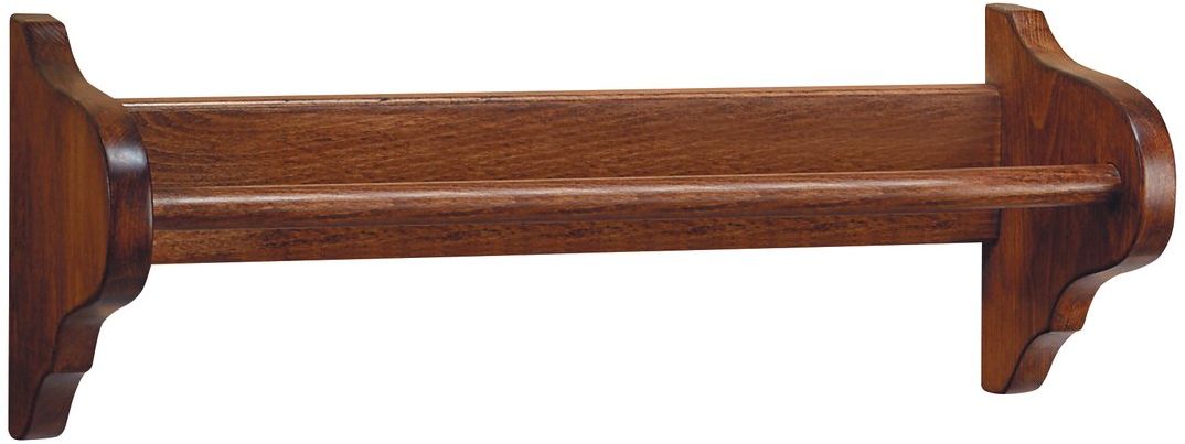 Sapho Retro wieszak na ręcznik 50 cm drążek pojedynczy drewno bukowe brąz 1671