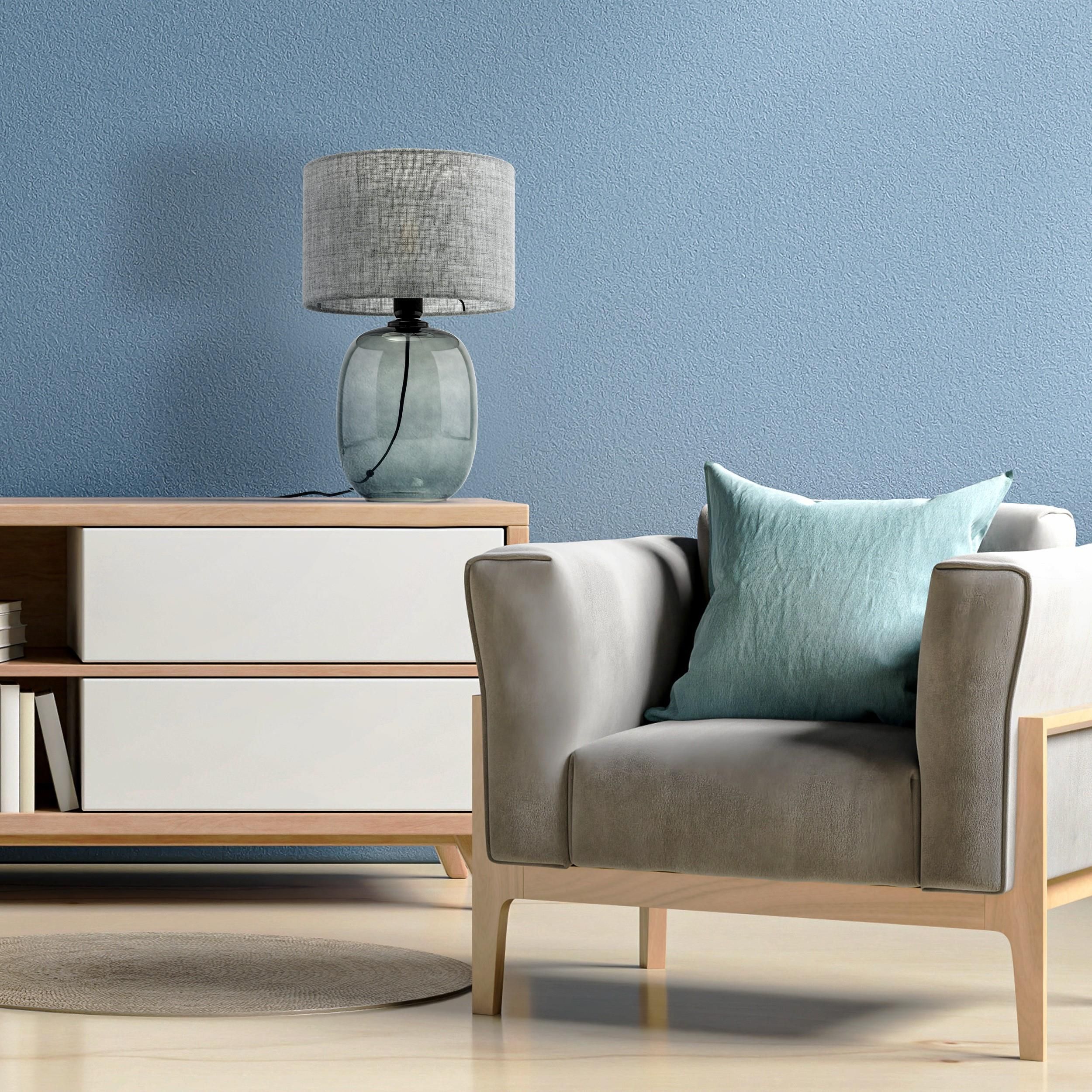 TK Lighting Melody lampa stołowa 1x15W szary 5987