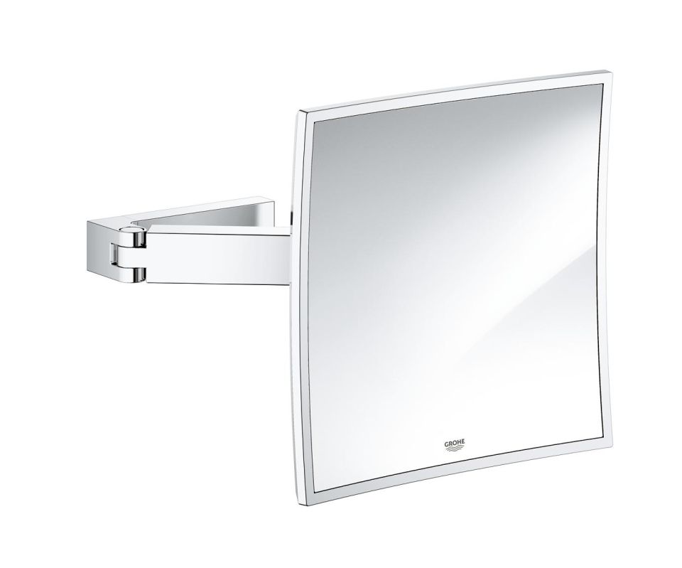 Grohe Selection Cube lusterko kosmetyczne 22,3x22,3 cm kwadratowe chrom 40808000