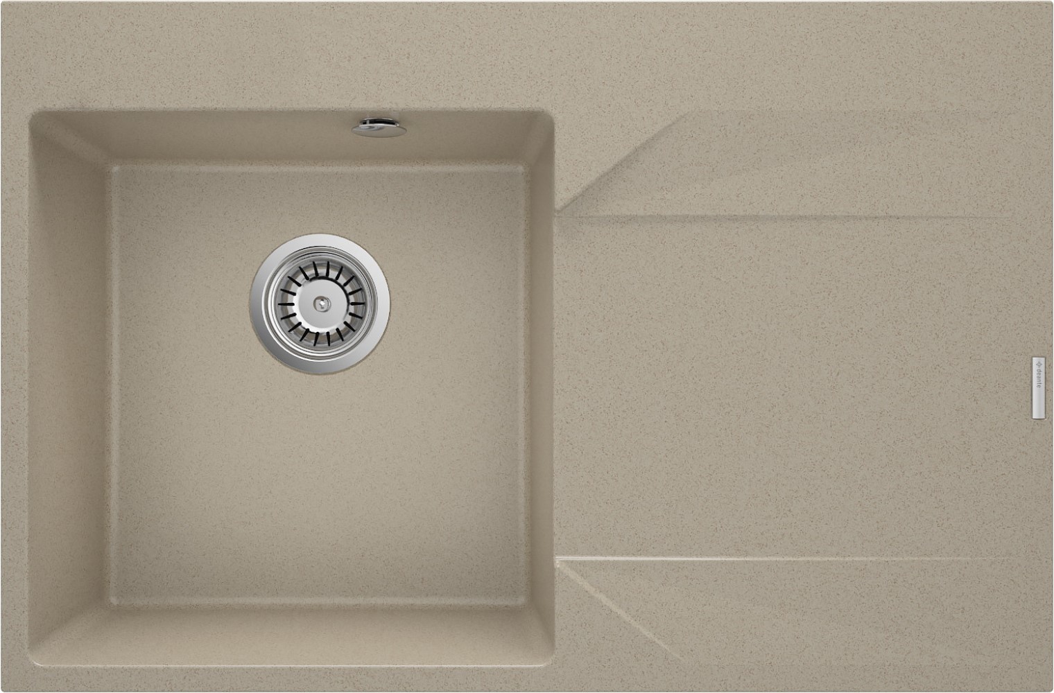 Deante Evora zlewozmywak granitowy 76x50 cm beżowy ZQJ_711P