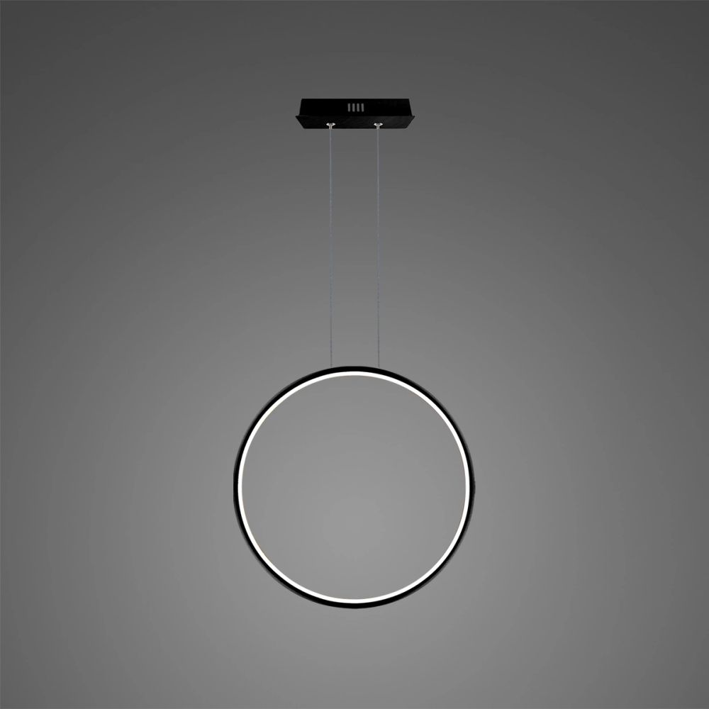Altavola Design Ledowe Okręgi lampa wisząca ściemnialna 15W LED czarny LA073/X_40_in_3k_black_dimm