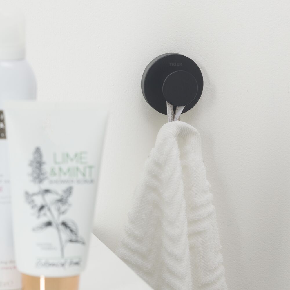 Tiger Urban wieszak na ręcznik czarny mat 13171.3.07.46