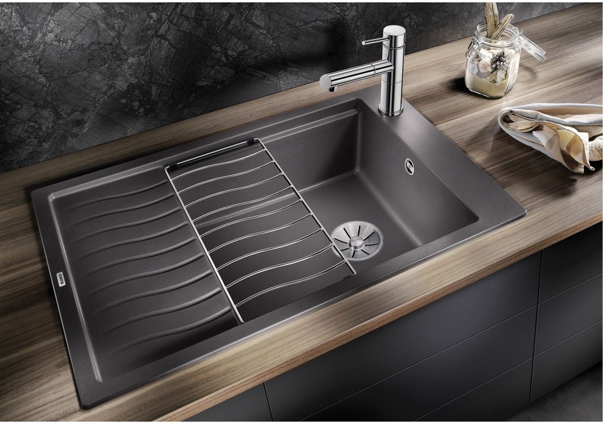 Blanco Elon XL 6 S zlewozmywak 78x50 cm z Silgranit PuraDur czarny 525883